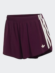 adidas Originals Maroon Red Sports Ruffle Training Shorts - Image 5 of 5