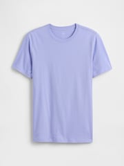 Gap Lilac Everyday Soft Crew Neck T-Shirt - Image 4 of 5