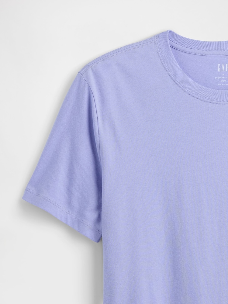 Gap Lilac Everyday Soft Crew Neck T-Shirt - Image 5 of 5