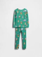 Gap Green Winnie The Pooh Brushed Cotton Pyjamas Set (6mths-5yrs) - Image 2 of 2