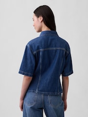 Gap UltraSoft Denim-Hemd mit Tasche - Bild 2 von 4