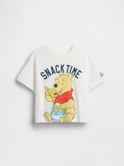 Gap White Winnie The Pooh Oversized Graphic T-Shirt (6mths-5yrs) - Image 2 of 3