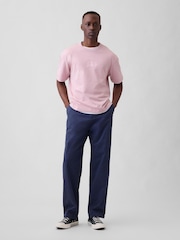 Gap Pink Heavyweight Relaxed 1969 Logo Boxy T-Shirt - Image 3 of 4