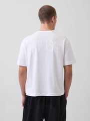 Gap White Heavyweight Relaxed 1969 Logo Boxy T-Shirt - Image 2 of 4
