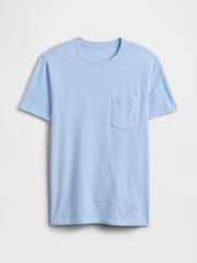 Gap Blue Everyday Soft Pocket T-Shirt - Image 4 of 5
