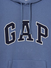 Gap Blue Relaxed Logo Hoodie - Image 3 of 3