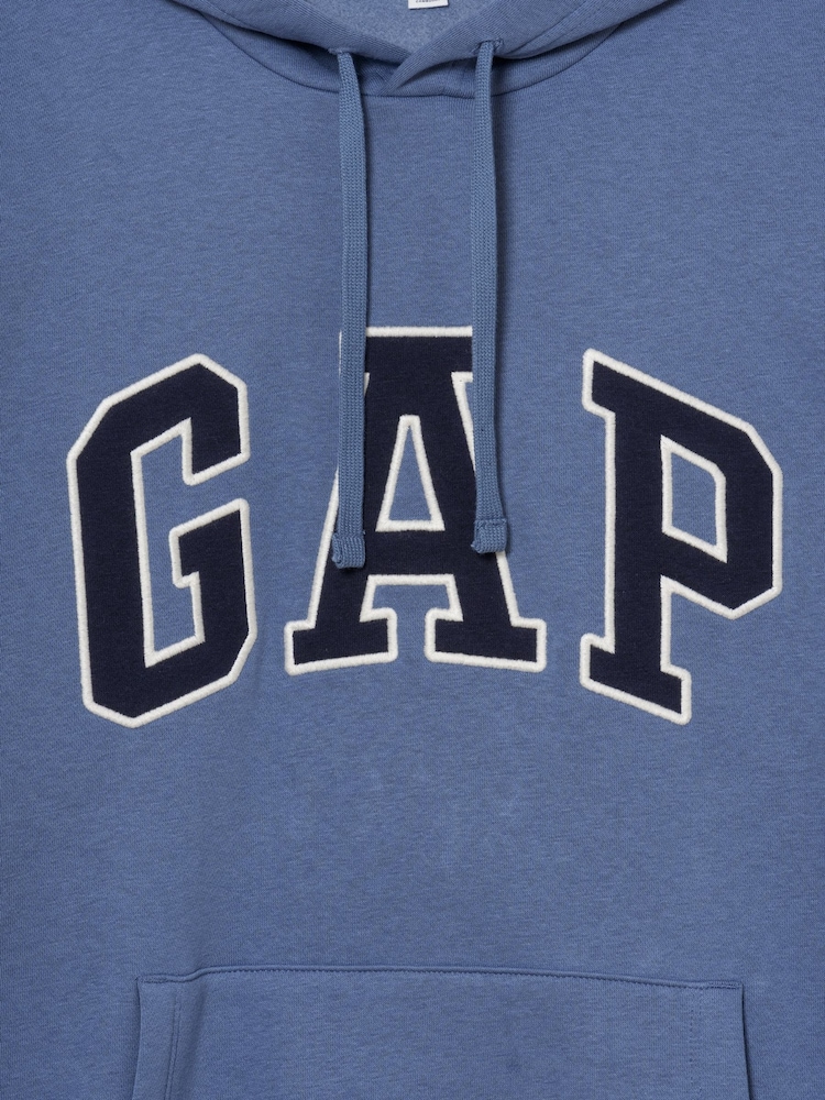 Gap Blue Relaxed Logo Hoodie - Image 3 of 3