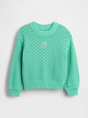 Gap Green Crew Neck Jumper (6mths-5yrs) - Image 1 of 2