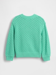 Gap Green Crew Neck Jumper (6mths-5yrs) - Image 2 of 2