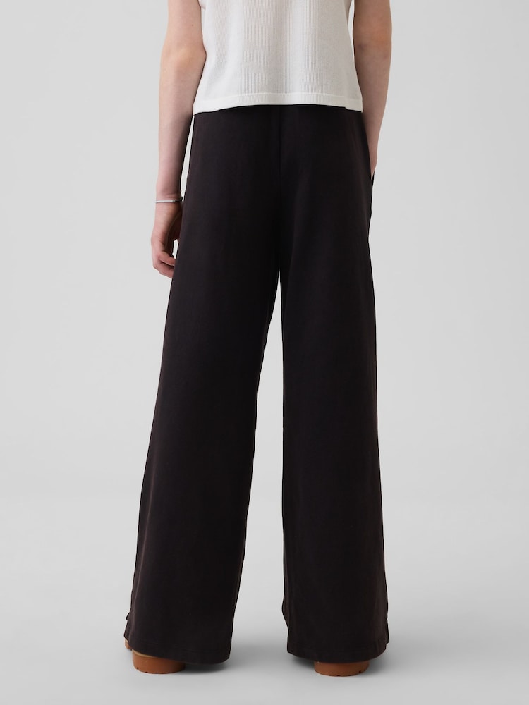 Gap Black Relaxed Wide-Leg Trousers (4-13yrs) (4-13yrs) - Image 2 of 5