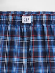 Blau kariert - Gap – Pyjama-Boxershorts (6–13J.) (6–13J.) - Bild 3 von 3