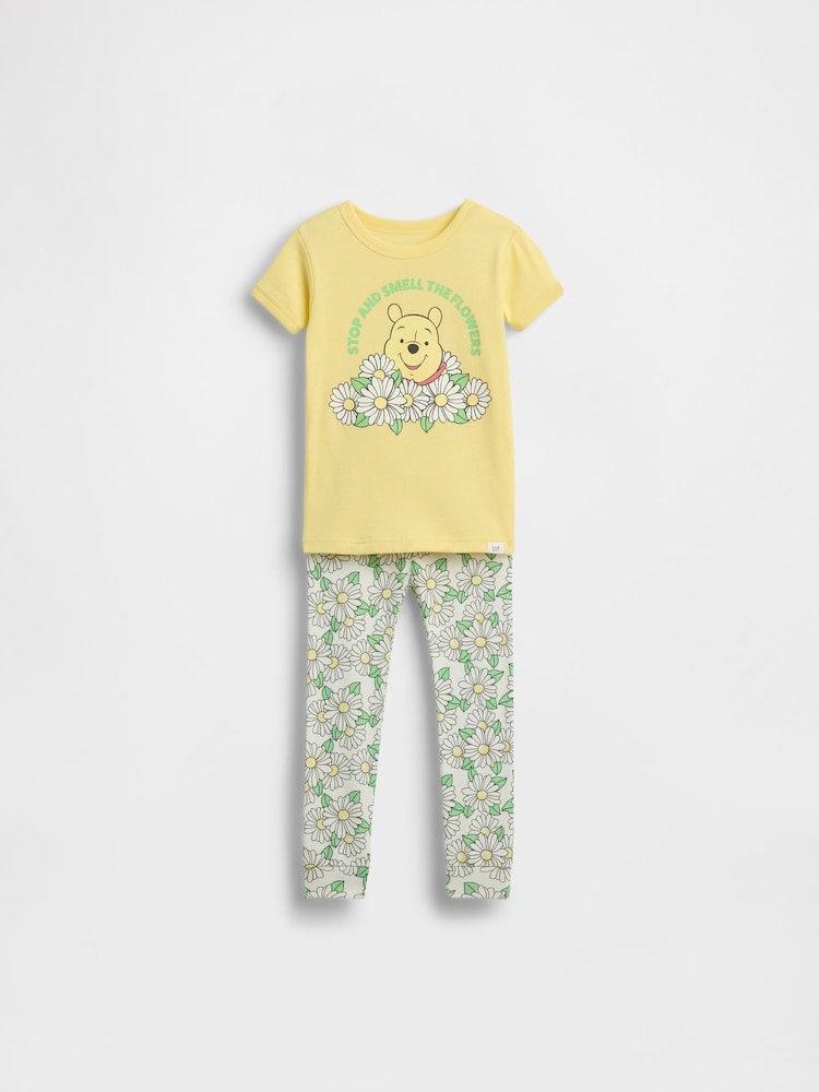 Gap Yellow Winnie The Pooh Brushed Cotton Pyjamas Set (6mths-5yrs) - Image 1 of 2 Gap Yellow Winnie The Pooh Brushed Cotton Pyjamas Set (6mths-5yrs) - Image 1 of 2