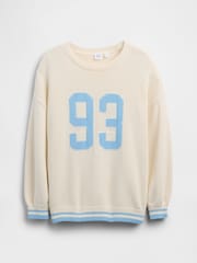 Gap White Oversized Longline Jumper (4-13yrs) - Image 4 of 5