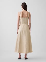 Gap Beige Scoop Neck Maxi Dress - Image 2 of 5