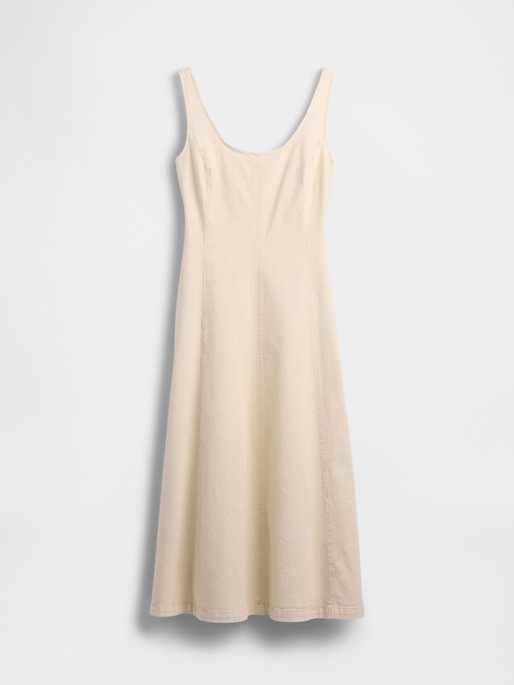 Gap Beige Scoop Neck Maxi Dress - Image 5 of 5 Gap Beige Scoop Neck Maxi Dress - Image 5 of 5