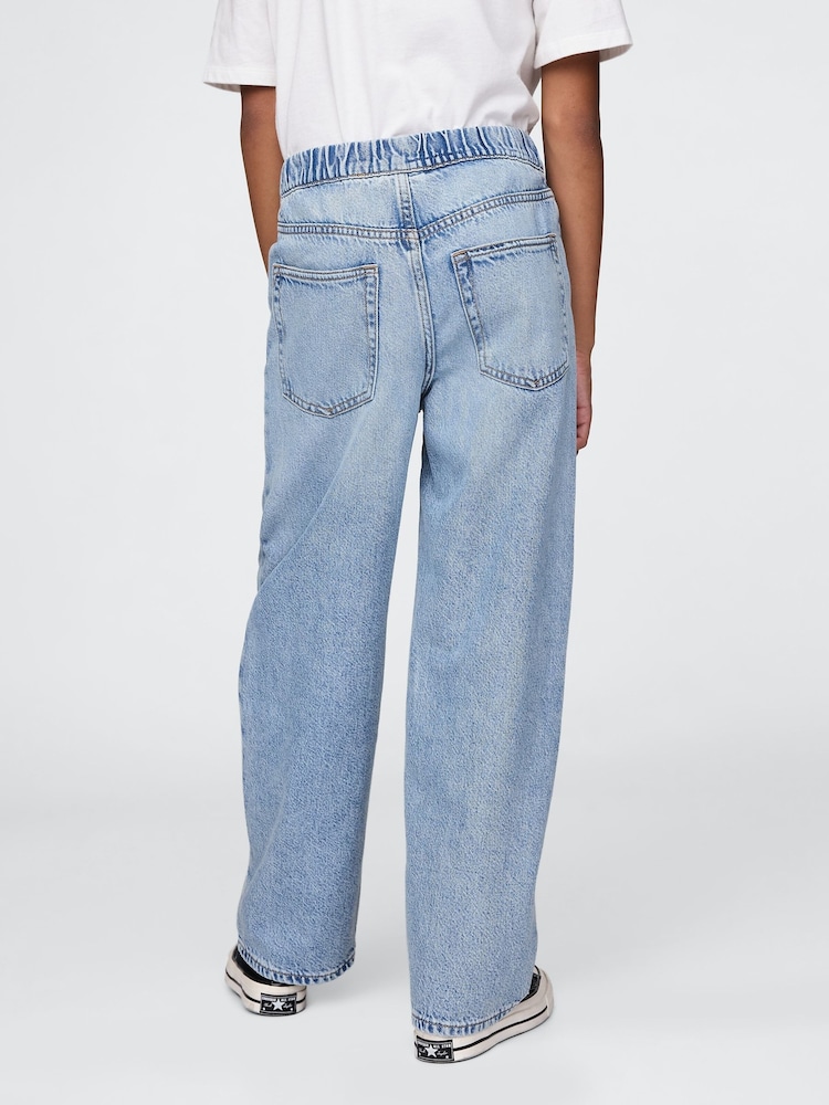 Gap Light Wash UltraSoft Pull On Baggy Jeans (4-13yrs) - Image 2 of 5