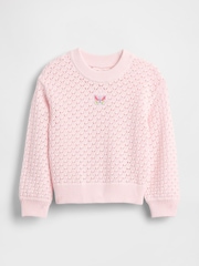 Gap Pink Crew Neck Jumper (6mths-5yrs) - Image 1 of 2
