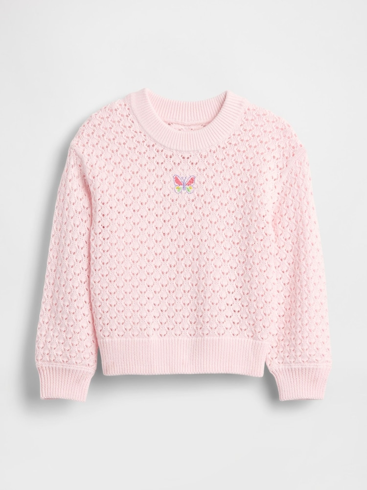 Gap Pink Crew Neck Jumper (6mths-5yrs) - Image 1 of 2