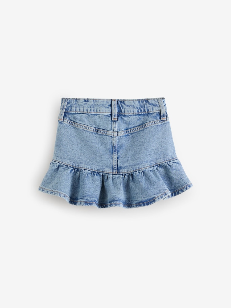 Gap Medium wash Ruffle Denim Skirt (5-13yrs) - Image 2 of 5 Gap Medium wash Ruffle Denim Skirt (5-13yrs) - Image 2 of 5