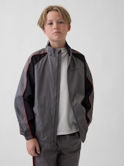 Gri - Gap Relaxed Colourblock Windbreaker (4-13yrs) - Imaginea 1 din 4
