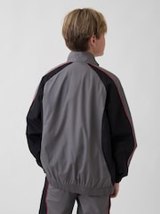 Gri - Gap Relaxed Colourblock Windbreaker (4-13yrs) - Imaginea 2 din 4