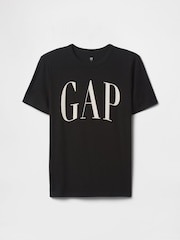 Noir - T-shirt Gap logo (4-13ans) - Image 3 de 4