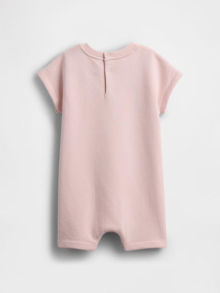Gap Pink VintageSoft Short One-Piece (0-24mths) - Image 2 of 2 Gap Pink VintageSoft Short One-Piece (0-24mths) - Image 2 of 2
