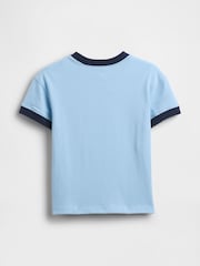 Gap Blue Logo Ringer T-Shirt (6mths-5yrs) - Image 2 of 3