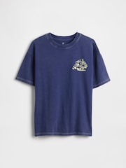 Tricou grafic Gap cu croi lejer (4-13ani) - Imaginea 1 din 3