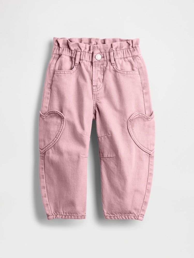 Gap Pink Heart Pocket Horseshoe Jeans (6mths-5yrs) (6mths-5yrs) - Image 1 of 2