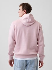 Gap Pink Relaxed Mini-Logo Hoodie - Image 2 of 4