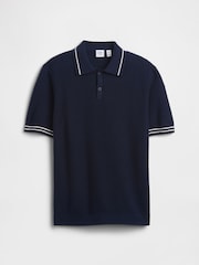Gap Relaxed Knitted Polo Shirt (4-13yrs) - Imaginea 2 din 4