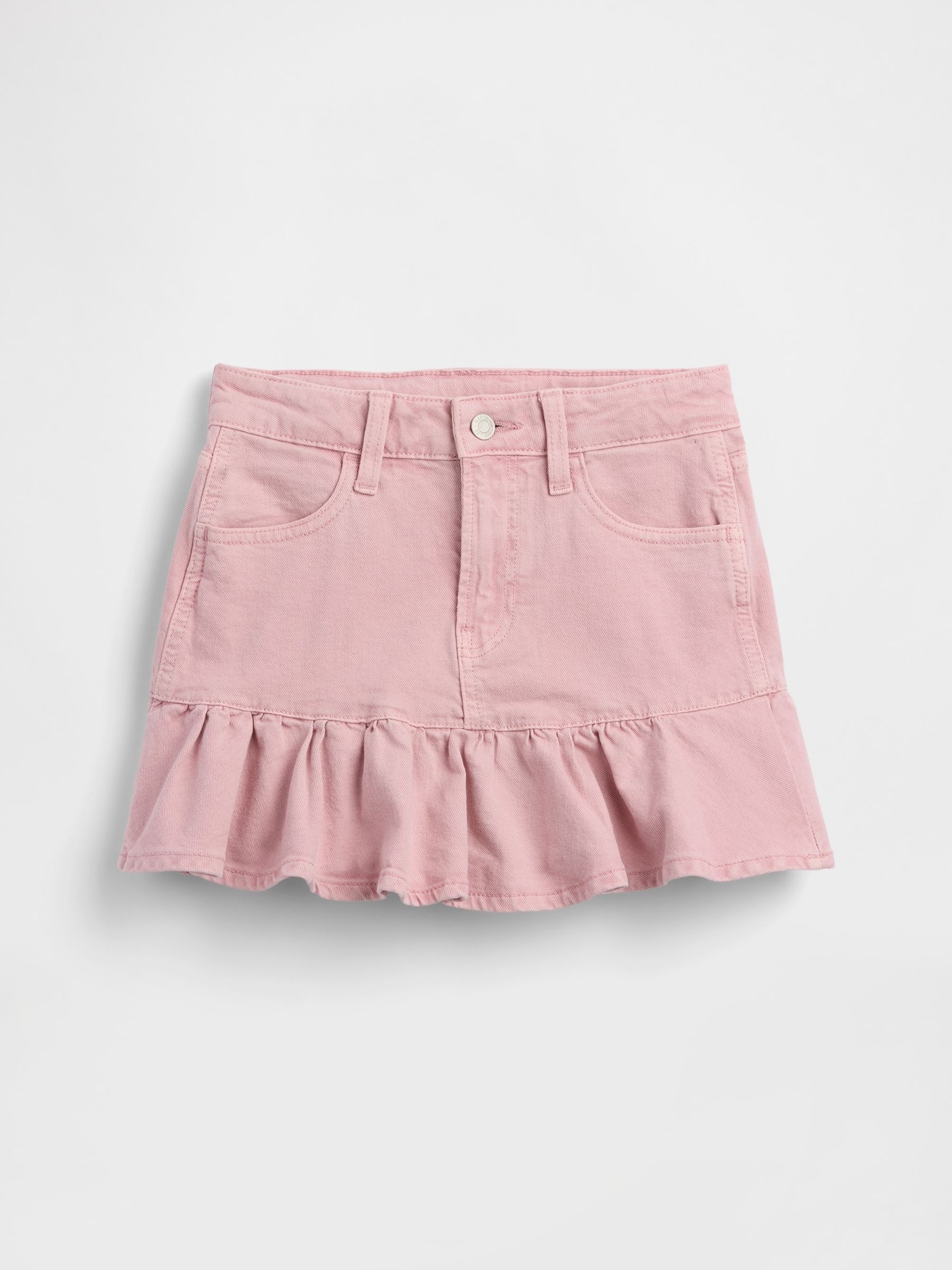 Buy Gap Pink Denim Ruffle Skirt (5-13yrs) from the Next UK online shop