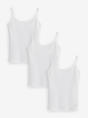 Blanc - Gap Stretch Jersey Cami (3-Pack) - Image 1 de 7