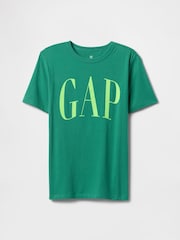 Vert - T-shirt Gap logo (4-13ans) - Image 1 de 3
