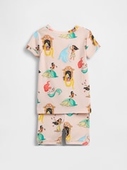Gap Pink Princesses Disney Brushed Cotton Pyjamas Set (6mths-5yrs) - Image 1 of 2