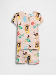 Gap Pink Princesses Disney Brushed Cotton Pyjamas Set (6mths-5yrs) - Image 2 of 2