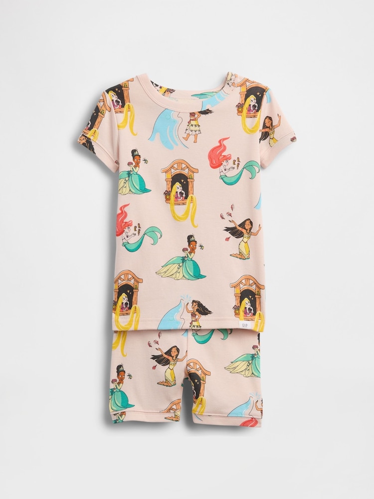 Gap Pink Princesses Disney Brushed Cotton Pyjamas Set (6mths-5yrs) - Image 2 of 2