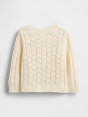 Gap Cream Floral Pointelle Cardigan (0-24mths) - Image 2 of 3