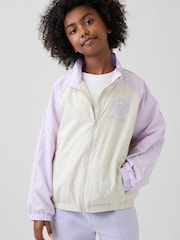 Violet - Gap Athletic Logo Windbreaker Jacket (4-13yrs) - Imaginea 1 din 5