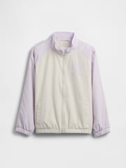 Violet - Gap Athletic Logo Windbreaker Jacket (4-13yrs) - Imaginea 4 din 5