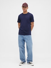 Marinen - Gap Everyday Soft Mini Logo T-skjorte - Bilde 3 av 4