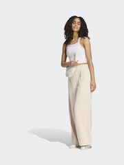 adidas Beige Colourpop Wide Leg Joggers - Image 3 of 6