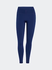adidas Dark Blue 3-Stripes Studio Leggings - Image 6 of 6