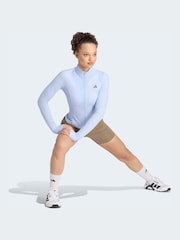 adidas Light Blue Studio Full Zip Jacket - Image 3 of 6