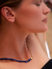 Anni Lu Blue Deep Shell Necklace - Image 4 of 5