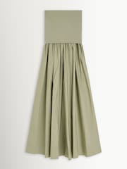 By Malene Birger Green Marc Gathered Drop Waist Maxi Dress - Image 1 of 1