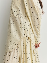 By Malene Birger White Derris Voile Polka Dot Relaxed Shirt - Image 6 of 8