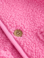 Pink Borg Baby Gilet Jacket (0mths-2yrs) - Image 4 of 5