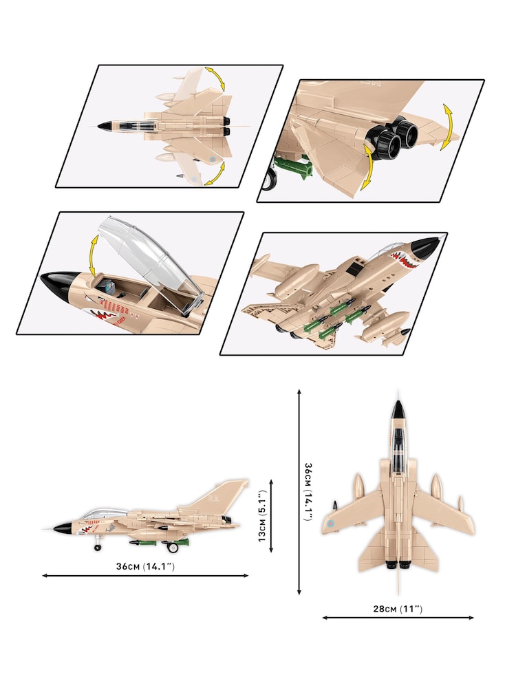 Cobi Tornado Gr.mk 1 Mig Eater Gulf War 1990-1991 Model - Image 2 of 6